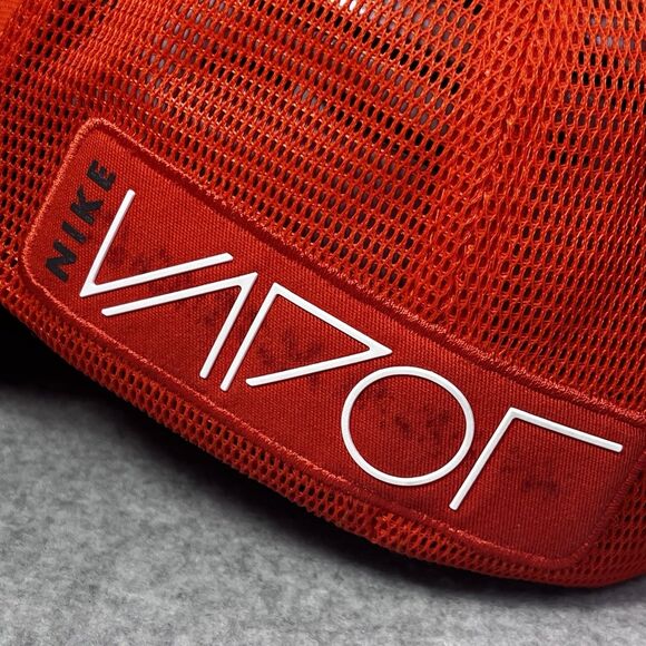 Nike Golf Tour Legacy‎ RZN Vapor Flexfit Fitted Hat Cap S/M Mesh Back Orange - Picture 16 of 16